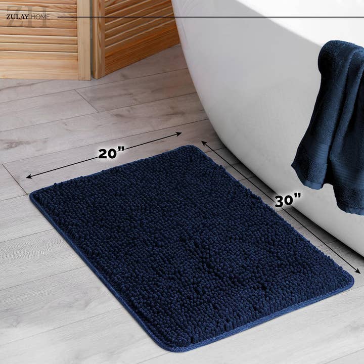 Zulay Kitchen – wholesale Bath mat – Soft Shaggy Bathroom Rug (30x20)