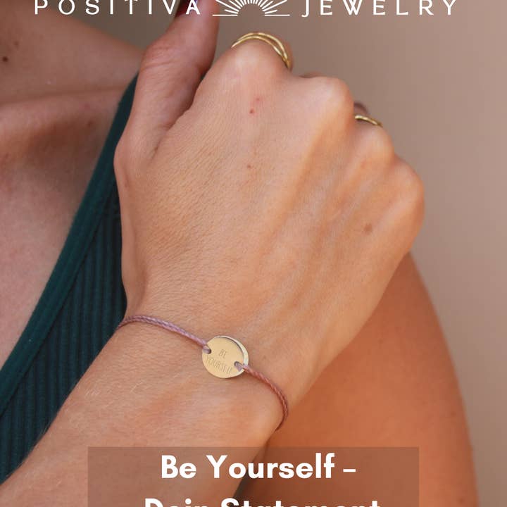 Positiva Jewelry - Wholesale Charm/Dangle Bracelet - Delicate bracelet with customizable pendant7