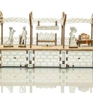 HQ Kites & Designs - Wholesale Wood toy – Child - Wooden City Railway Station6