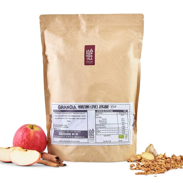 Granola Manzana Loves Ginger 1,5 kg per la vendita all'ingrosso da parte di La Newyorkina