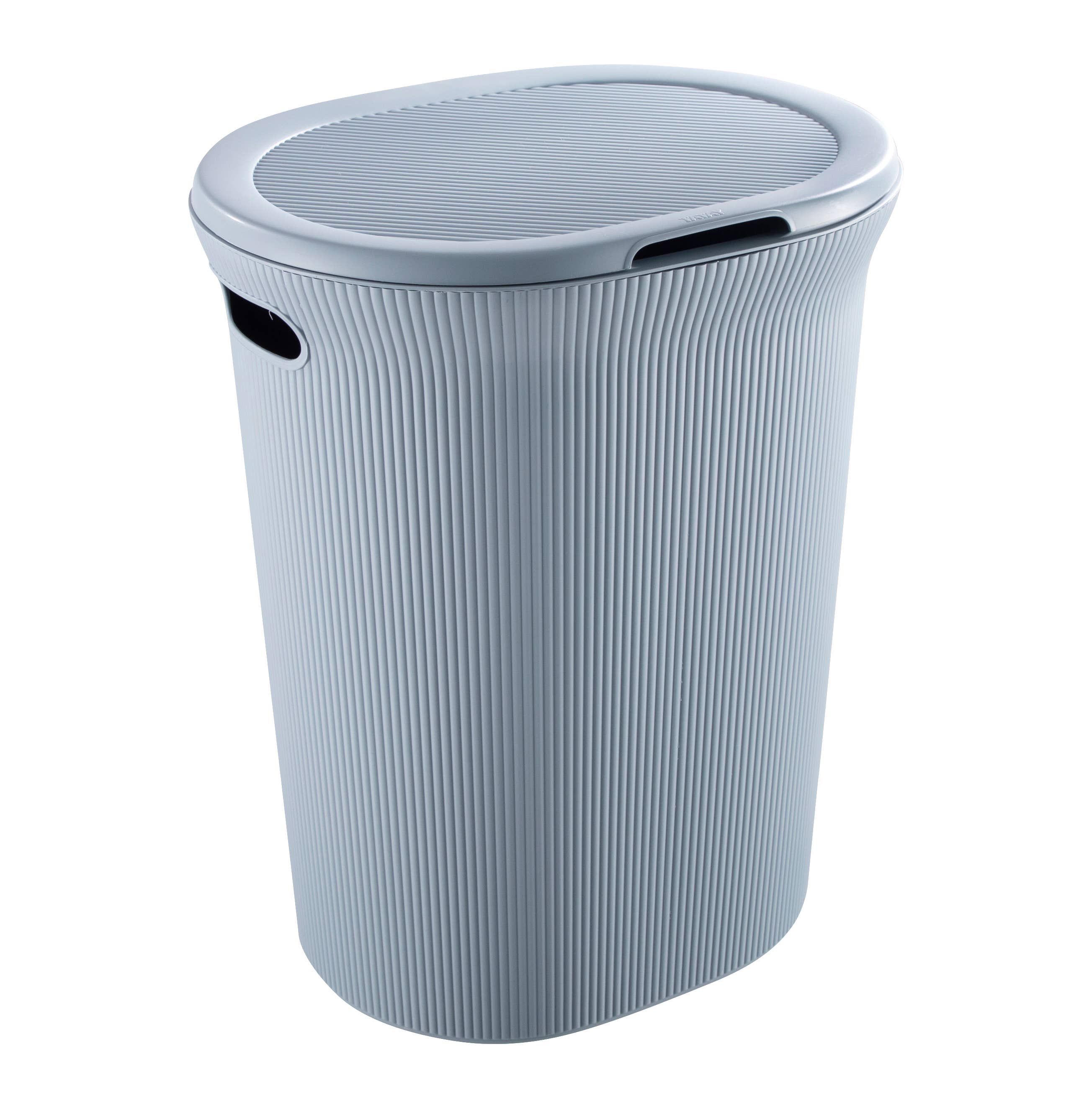 Superio Brand - Wholesale Laundry Hamper - Ribbed Collection Laundry Hamper 40 Liter with Lid & Handles3