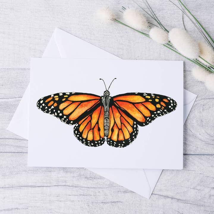 Tarjeta de felicitación mariposa monarca para venta al por mayor de Cloud Cottage Creative Company