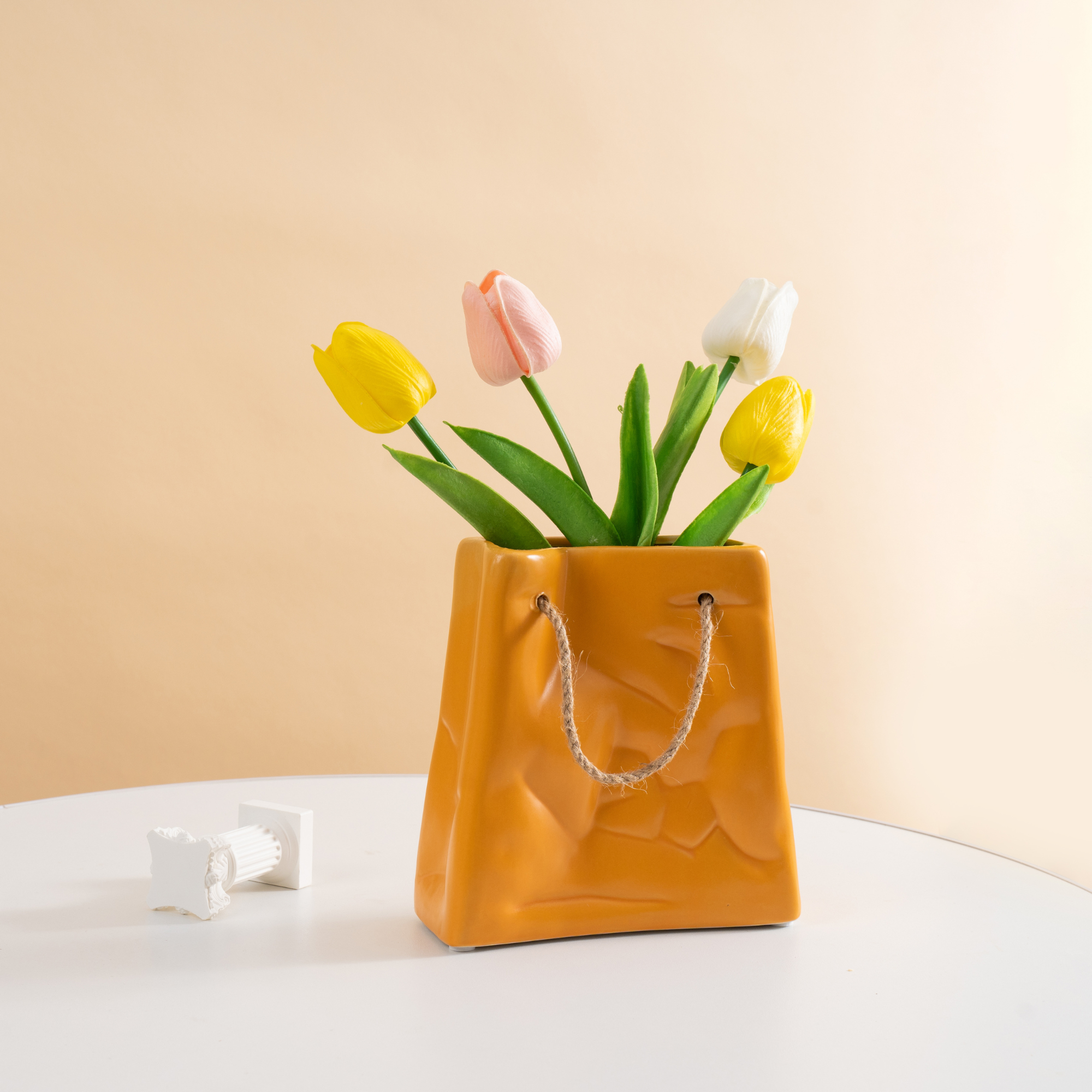 huemabe (All Import Duties Covered) - Wholesale Vase - Nordic Creative Shopping Basket Ceramic Vase0