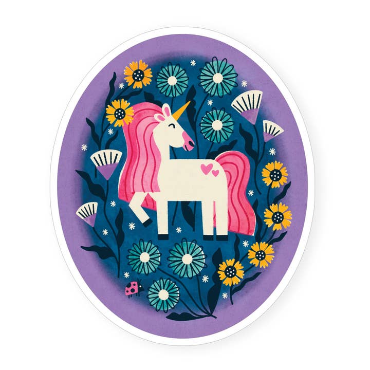 Unicorn Sticker for wholesale by Hideaway House Studio
