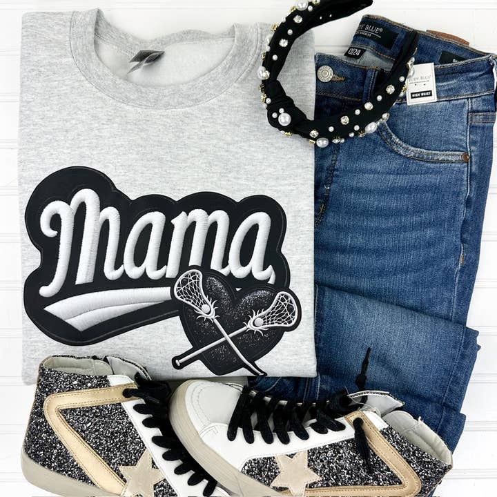 Chandail à capuchon Lacrosse Mama Gildan pour la vente par Nikkilynn Wholesale