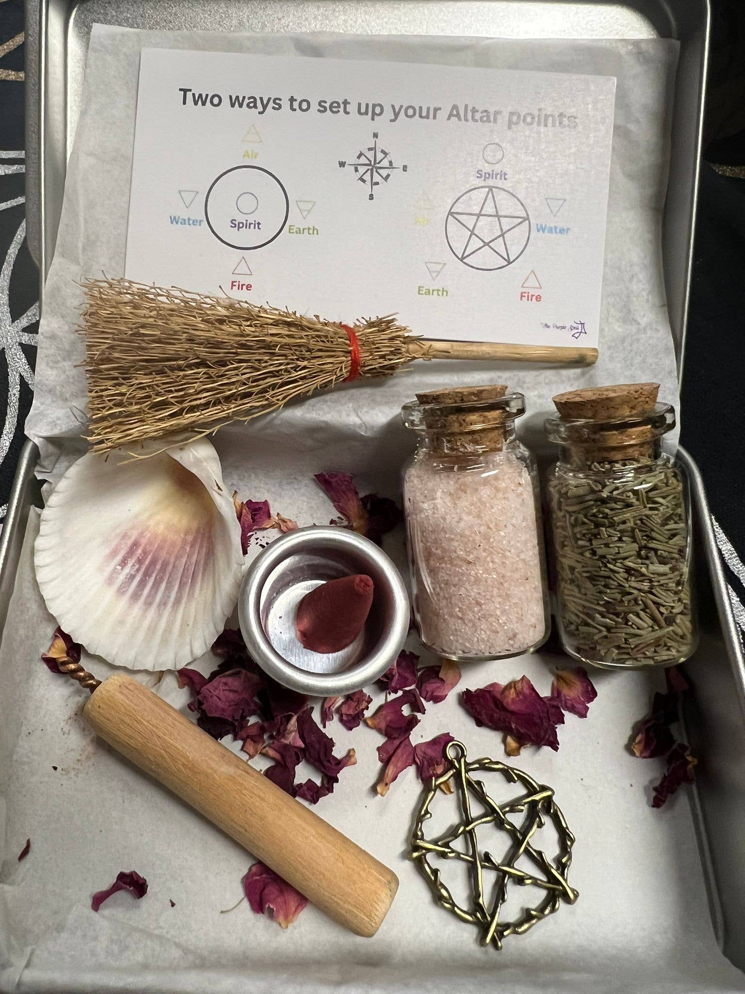 The Purple Spell – wholesale Craft supplies – Witch Travel Altar Kit - Spell Kit for Spells and Ritual3