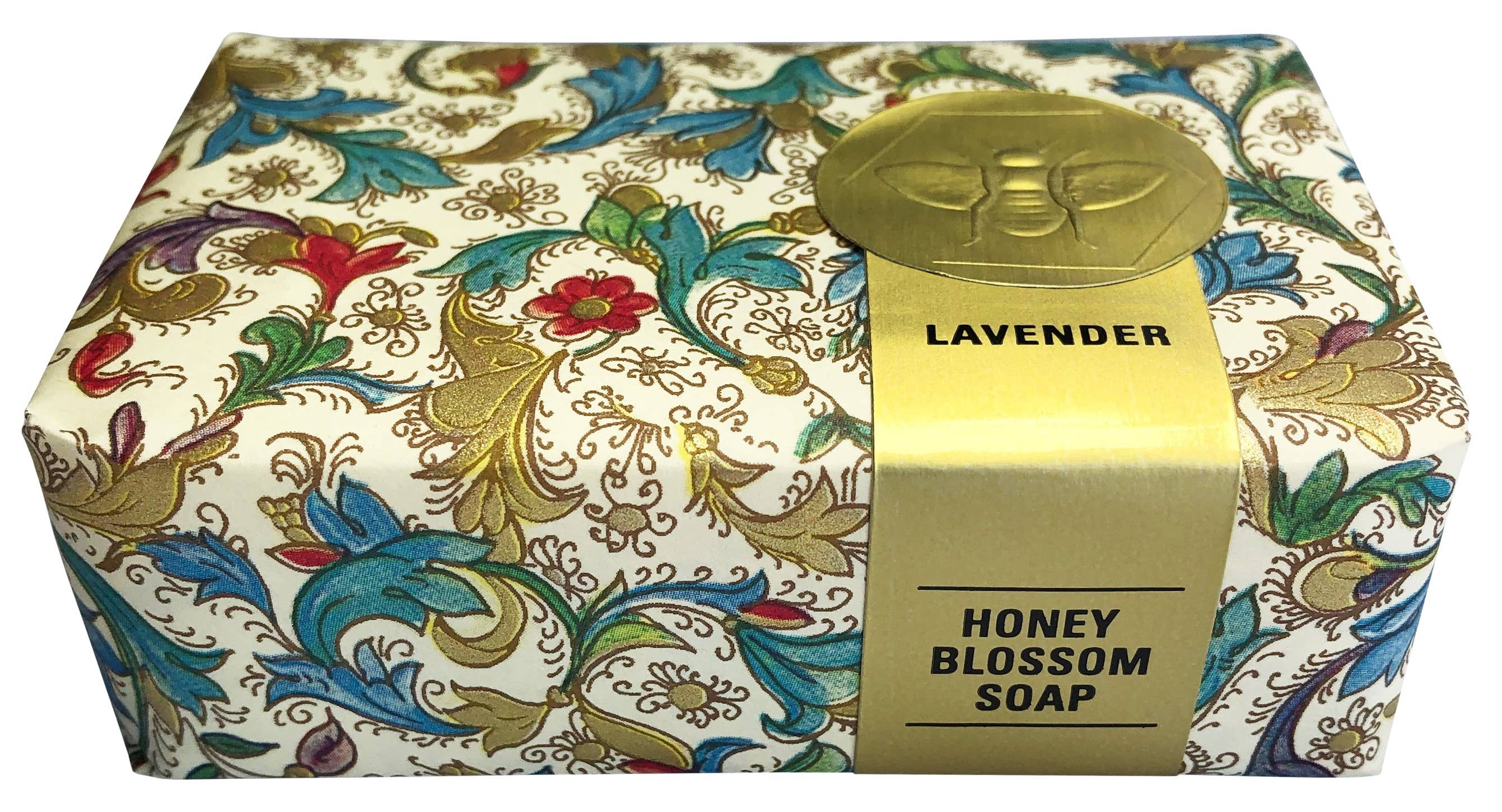 Honey House Naturals - Wholesale Bar Soap - Florentine Paper Wrapped Soap Display - 18ct13