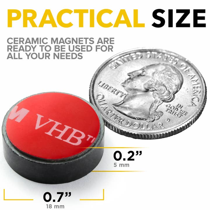 20 imanes de disco de ferrita de cerámica adhesivos para venta al por mayor de X-bet MAGNET