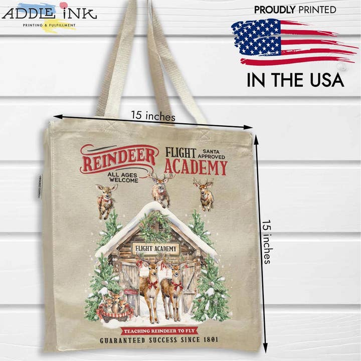 Bolsa navideña de Reindeer Flight Academy, unisex para venta al por mayor de ADDLE iNK