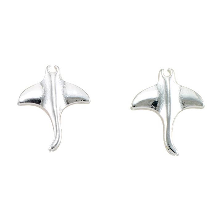 ER Mini Manta Ray Stud-12 for engroshandel hos World End Imports Jewelry & Gifts