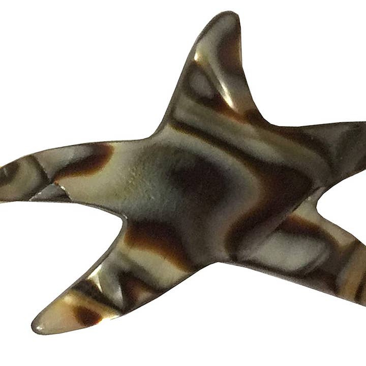 Parcelona - Wholesale Barrette - Women's - French Amie Star Small Celluloid Handmade Hair Slide Barrette With Snap Clips12