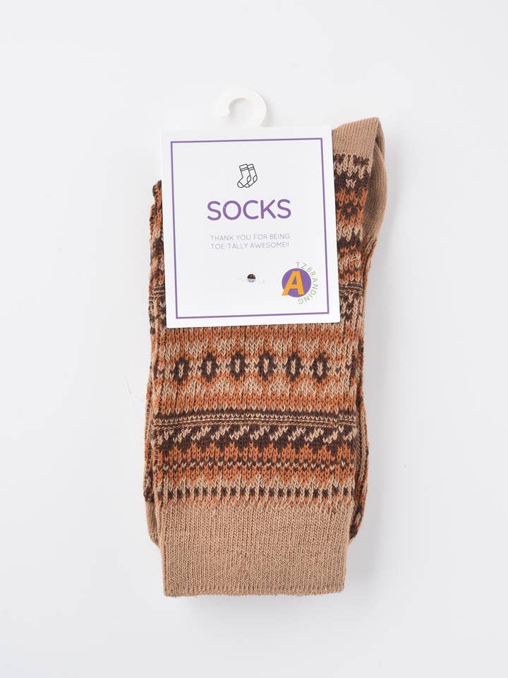 Funkyrel® Atzbranding Limited - Vente Chaussettes – femme - Chaussettes d'automne-hiver à motif géométrique19