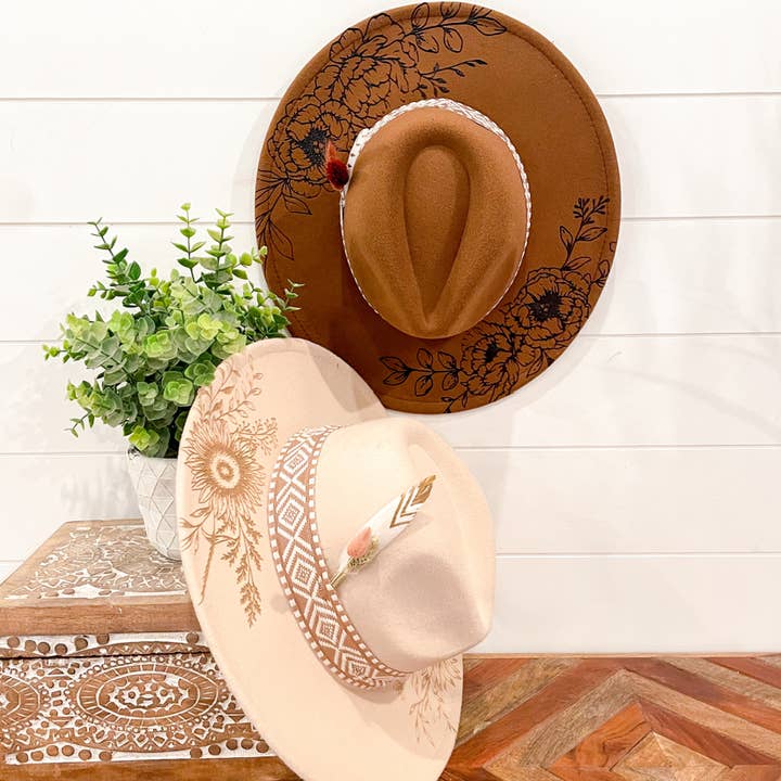Willie & Dolly Designs - Wholesale Cowboy Hat - Women's - Engraved Floral Hat5