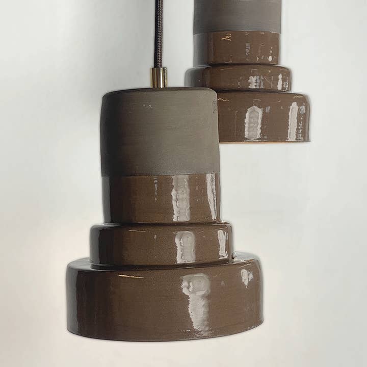 Greatceramics - Wholesale Chandelier/Hanging Light - Lamp Chocolate | Lanikai Beach | | Handmade |wabi sabi4