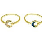 Modern Opus – wholesale Single stone/solitaire ring – Blue Opal Moon Ring RN20116