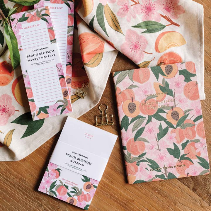 Paper Farm Press - Wholesale Notebook - Let your Dreams Blossom Peach Blossom Stitched Notebook1