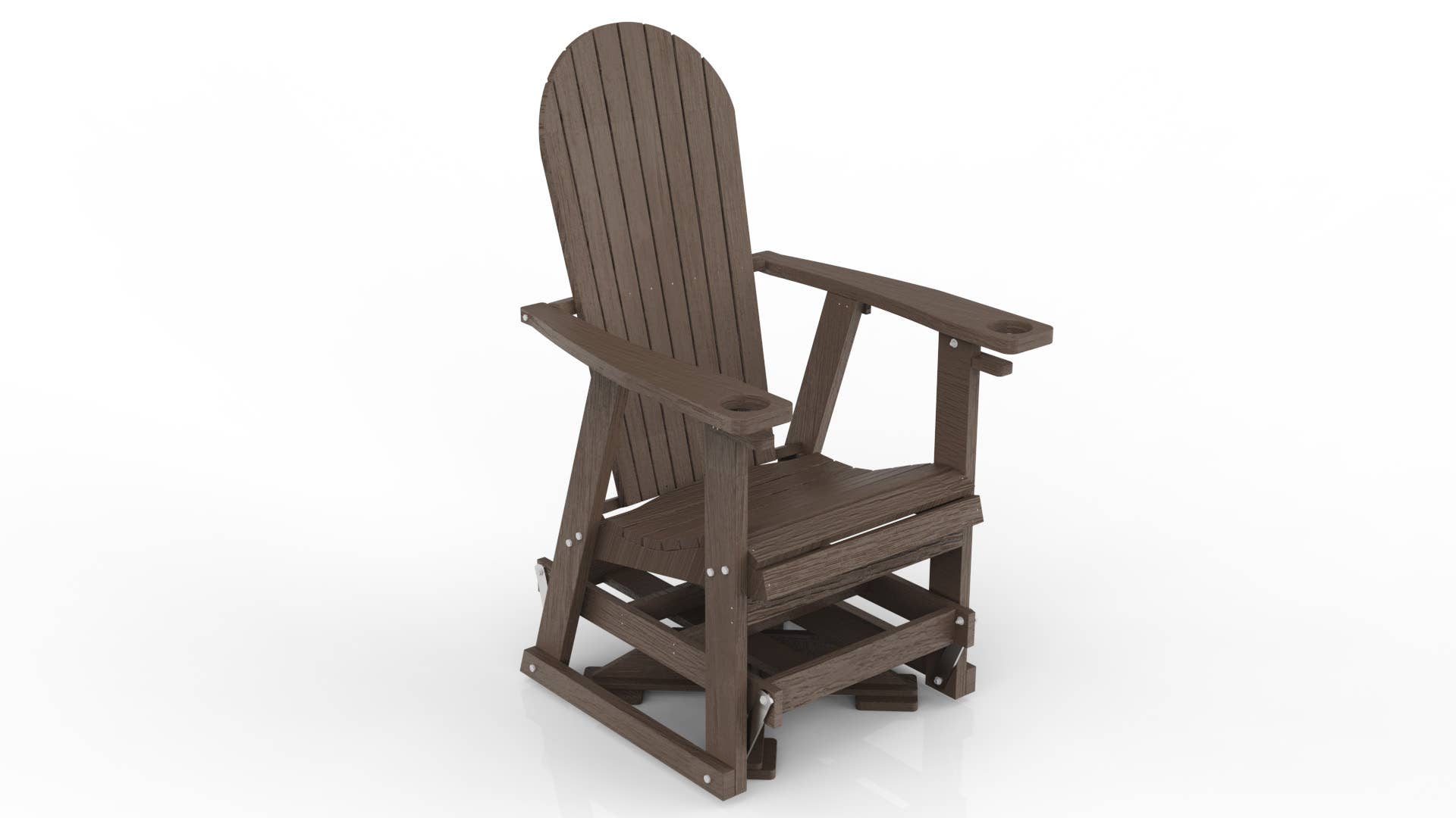Evergreen Patio - Vente Chaise Adirondack - Planeur pivotant en polyéthylène21