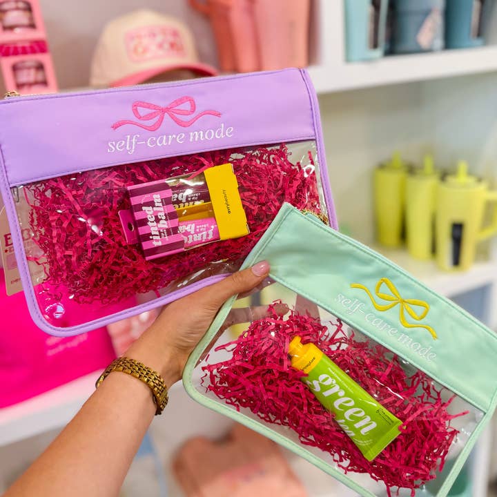 Emby Goods - Wholesale Pouch - Women's - Self-Care Mode Bow Embroidered Nylon Pouch0