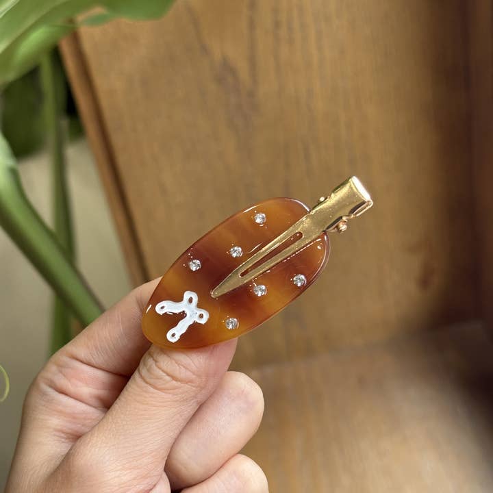 NINEXIS - Wholesale Hair Clip - Women's - CWAHA4517_SEAMLESS DIAMOND DROP OIL BOW HAIR CLIP4