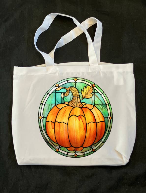 Halloween Græskar Farvet Glas Mulepose for engroshandel hos thegloomycottage