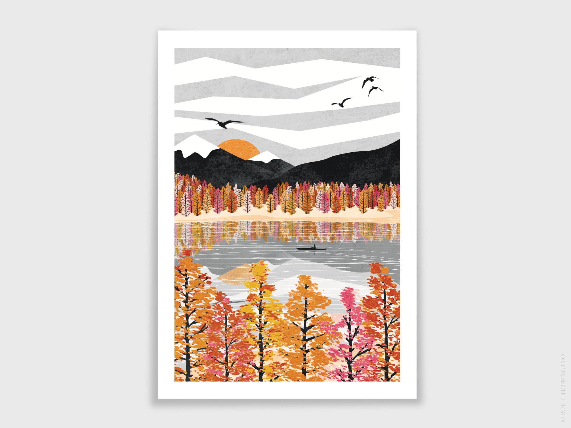 Ruth Thorp Studio - Wholesale Art Print - Drift Art Print: (A4, A3) Autumn Collection0
