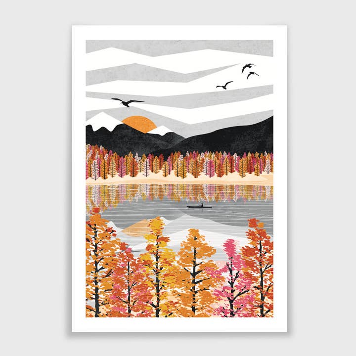 Ruth Thorp Studio - Wholesale Art Print - Drift Art Print: (A4, A3) Autumn Collection