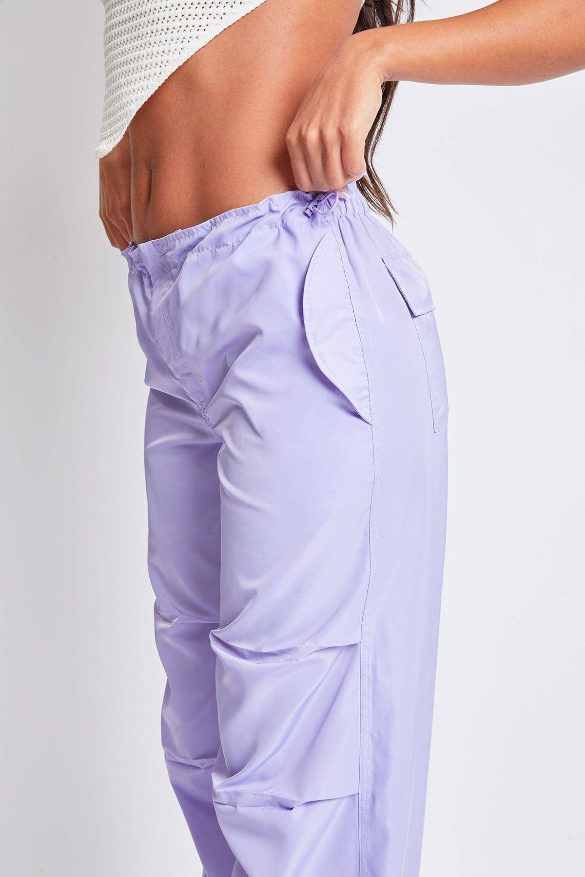 YMI - Wholesale Pants - Women's - Relaxed Nylon Parachute Pants-P1761N130