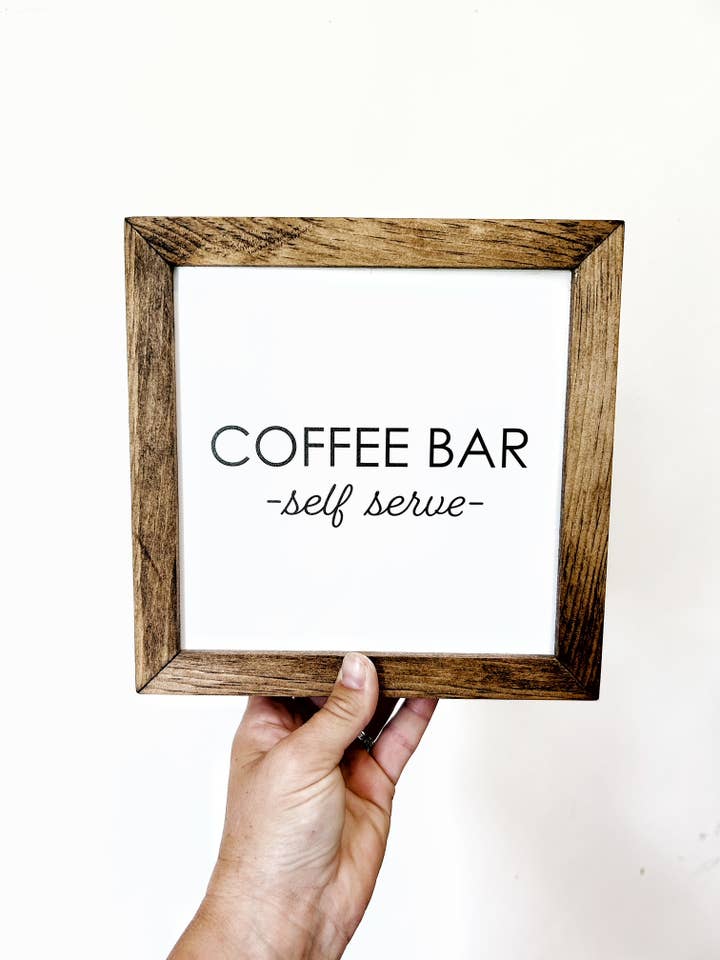 Coffee Bar Sign for wholesale by Jordan Station Creations