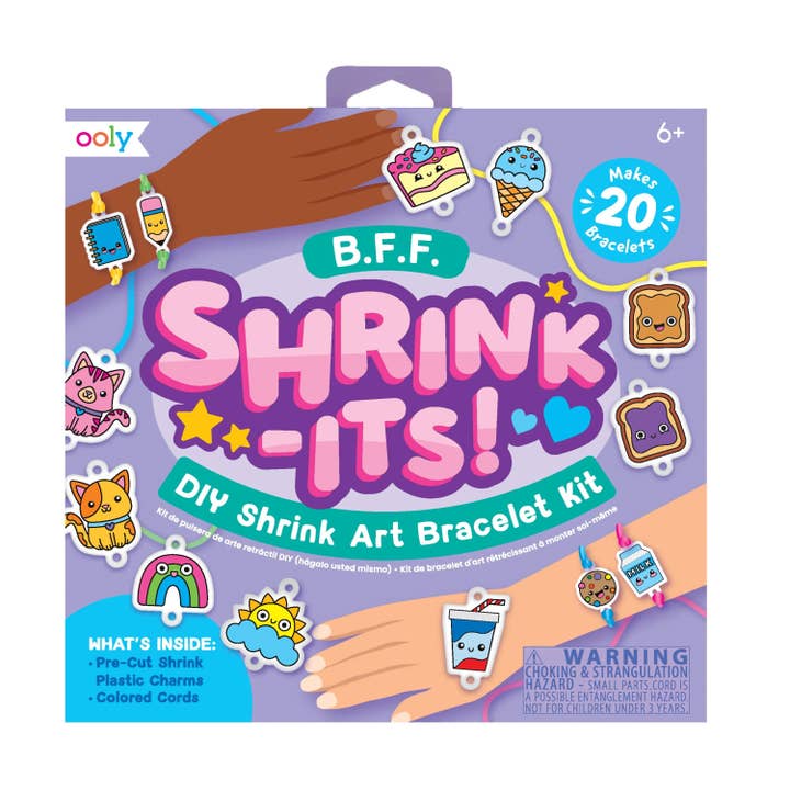 Shrink-Its!: D.I.Y. Shrink Art Bracelet Kit - B.F.F. (24 PC for wholesale by OOLY