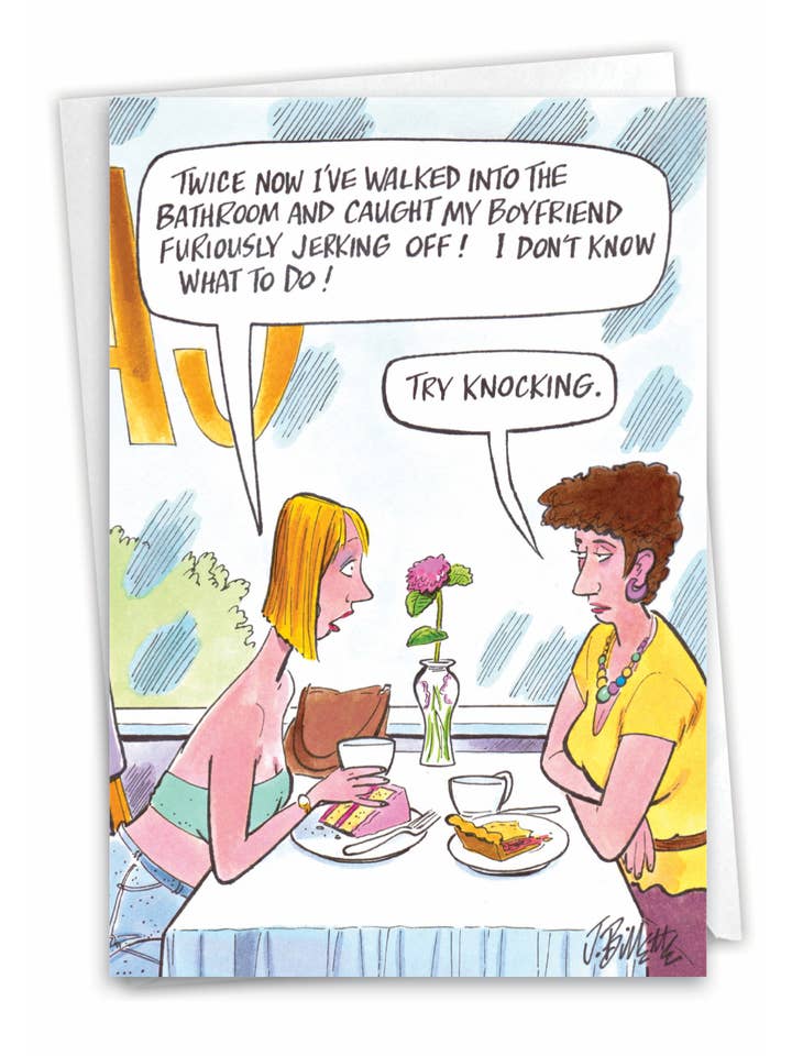 NobleWorks - Try Knocking - All Occasions Card for wholesale by NobleWorks