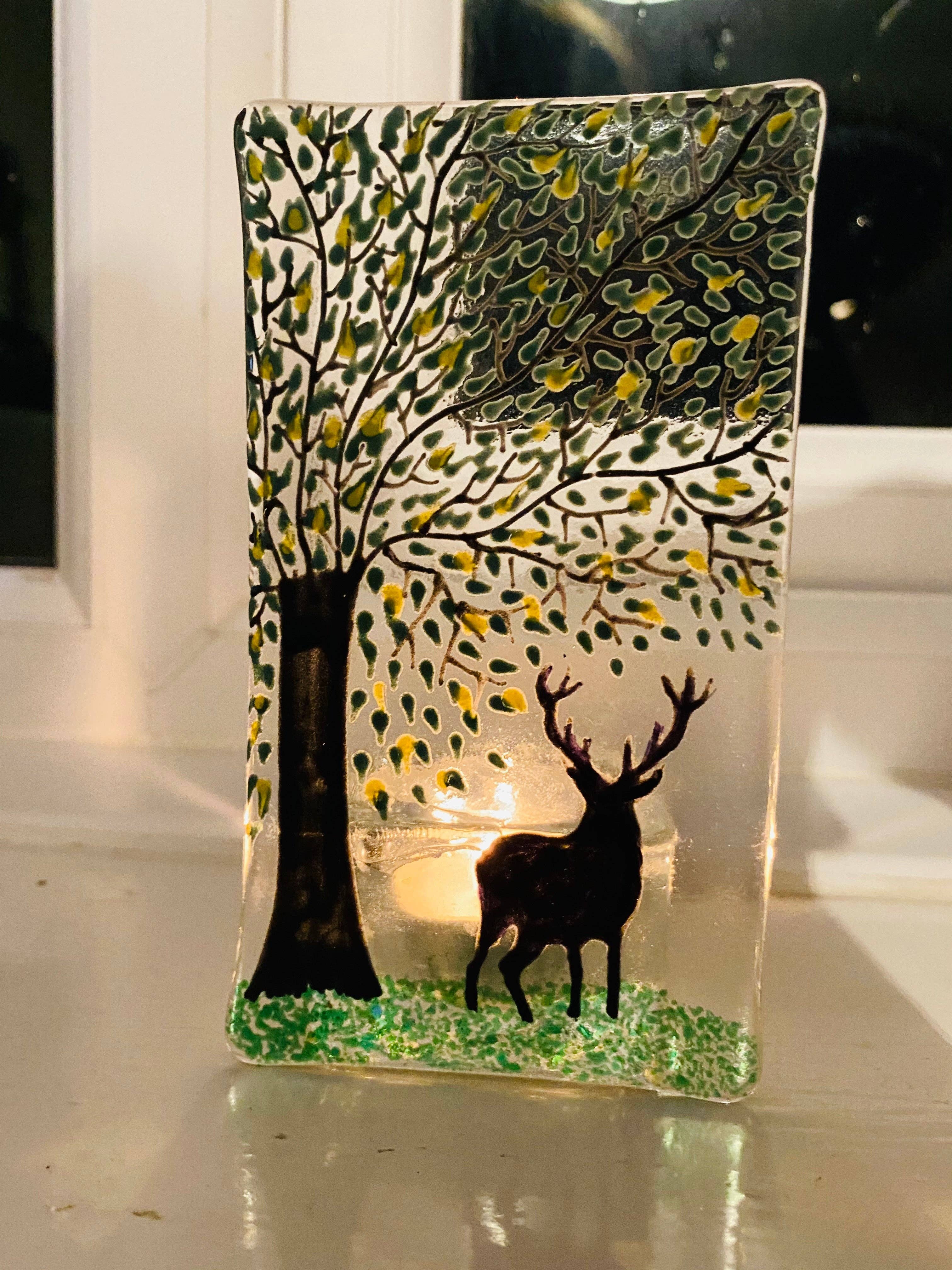 Ally Glass Studio – wholesale Candle holder – Stag TeaLight Holder0