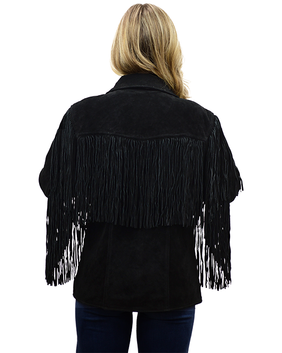Liberty Wear Apparel - Wholesale Jacket - Women's - 9926 Ladies’ Suede Fringe Jacket2