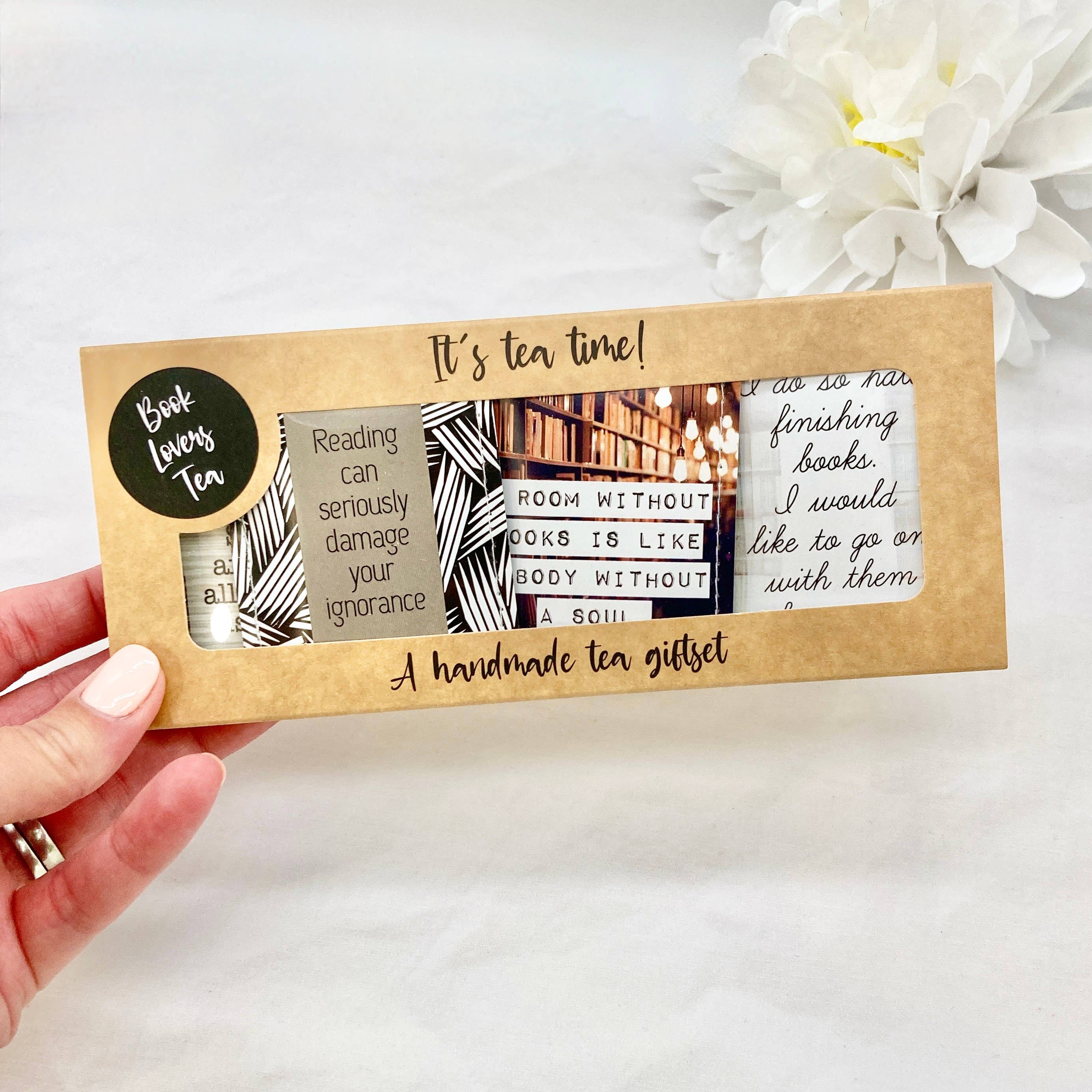 Victoria Mae Designs – wholesale Tea bags – Gifts for Book Lovers: Tea Gift Set for Bookworms5