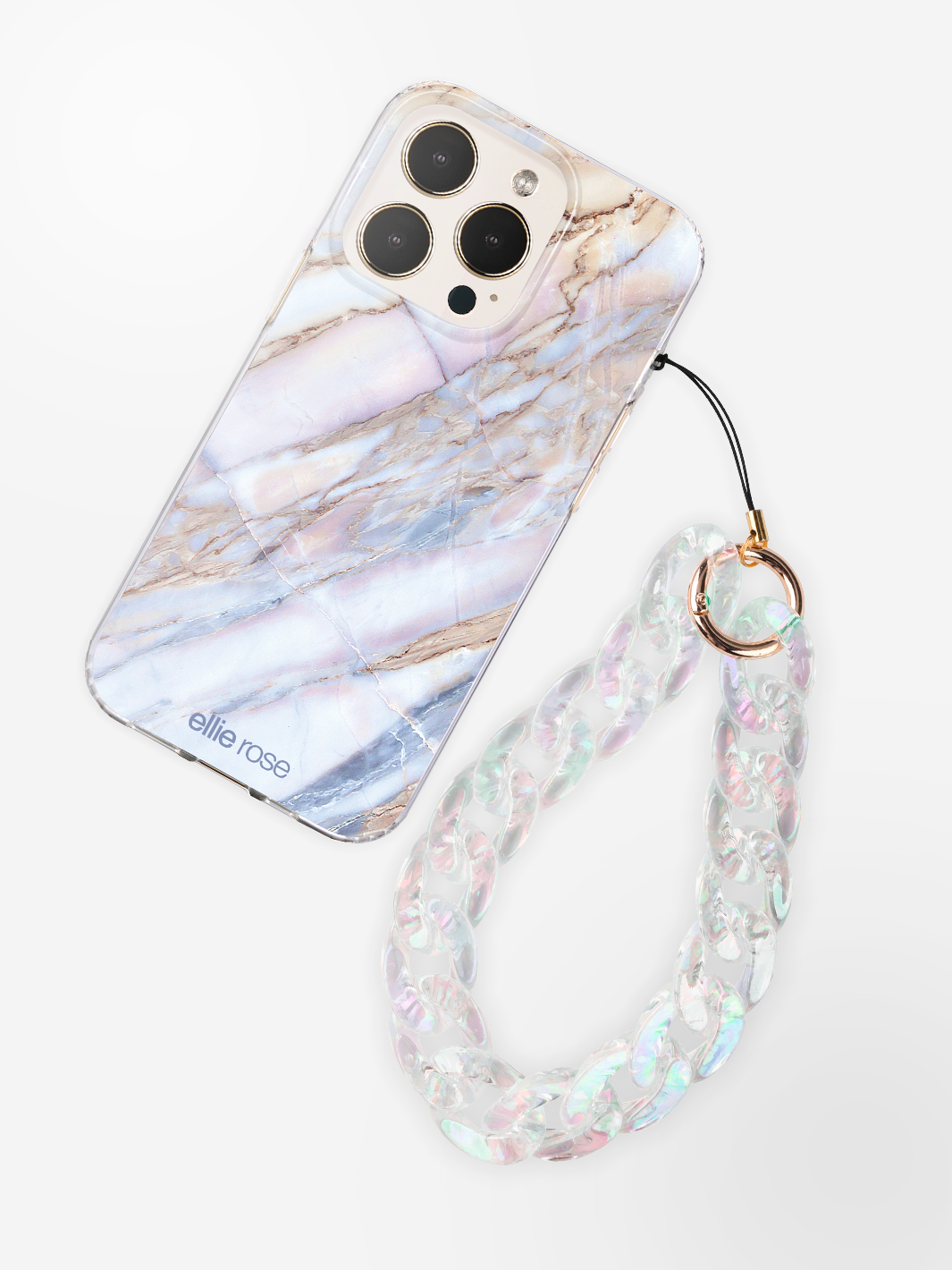 Ellie Rose - Wholesale Phonecase Strap - Phone Charm - Clear Holographic4
