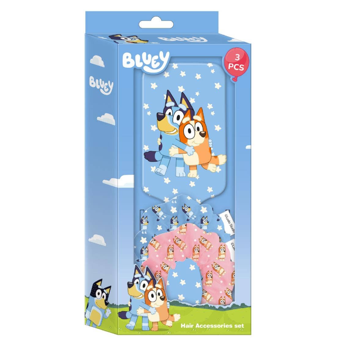 Mastoys, S.L. - Wholesale Hair Accessories Set - Kids - BLUEY 2-PIECE BEAUTY ACCESSORY SET - 25000033011