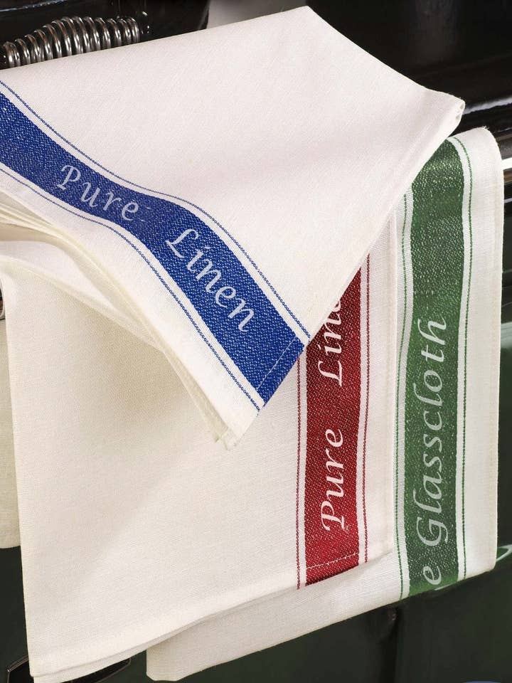 Linen Glass Cloths, 100% linen for wholesale by Samuel Lamont and Sons