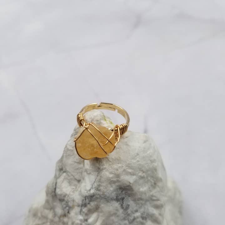 The Pretty Jewellery - Wholesale Single Stone/Solitaire Ring - Natural Crystal Handmade Gemstone Ring2