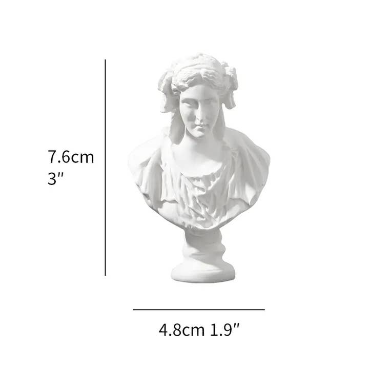 Magnifique Hearts - Wholesale Decorative Figurine - Miniature Greek Busts - Intricately Carved35