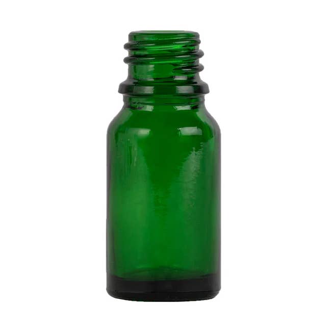 10 mL Green Boston Round Glass Bottle 18 DIN for wholesale by Sparoom