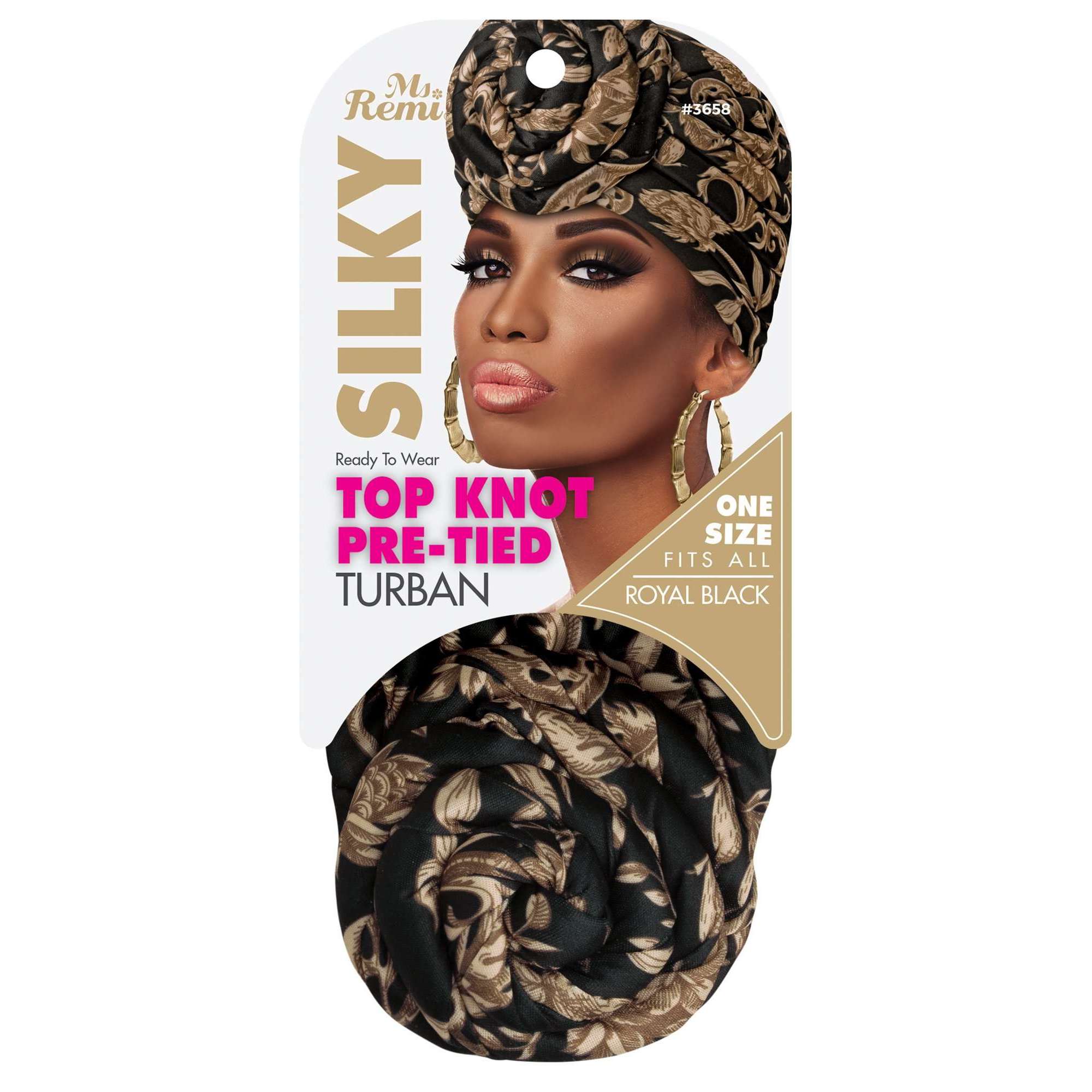 Annie International, Inc. - Wholesale Turban - Women's - Ms. Remi Silky Top Knot Pre-Tied Turban Assorted Colors7