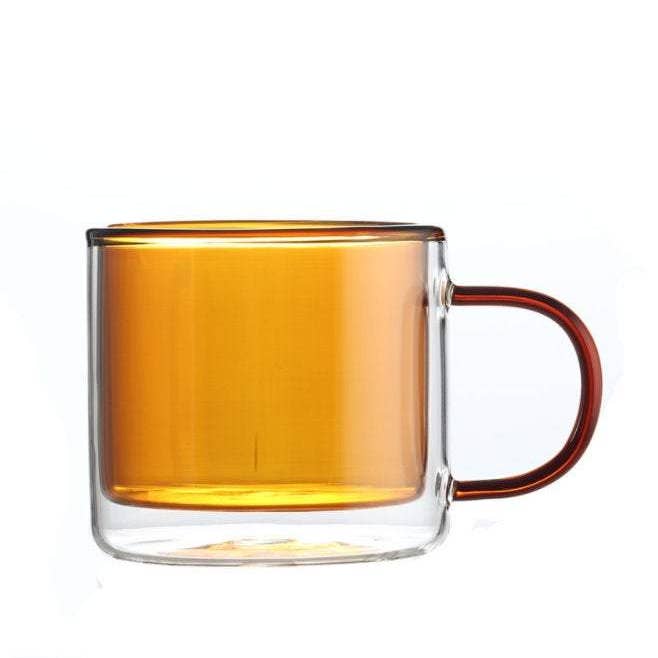 Our Dining Table - Wholesale Coffee Mug - Colored Double Wall Insulated Glass Mugs