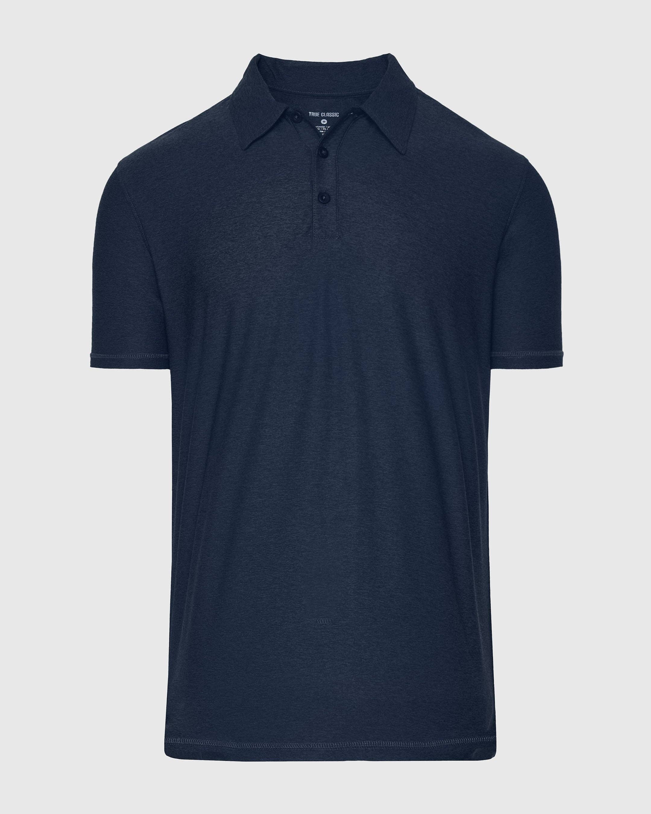 True Classic - Wholesale Polo - Men's - Dark Heather Cadet Active Polo 2.01