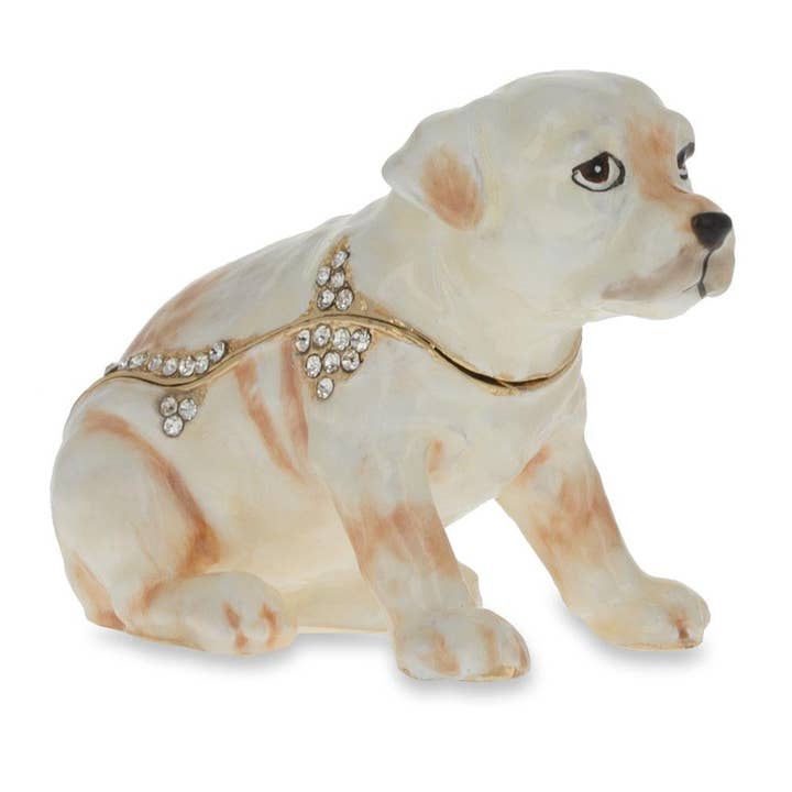Figurine de chiot ornée de bijoux pour la vente par BestPysanky