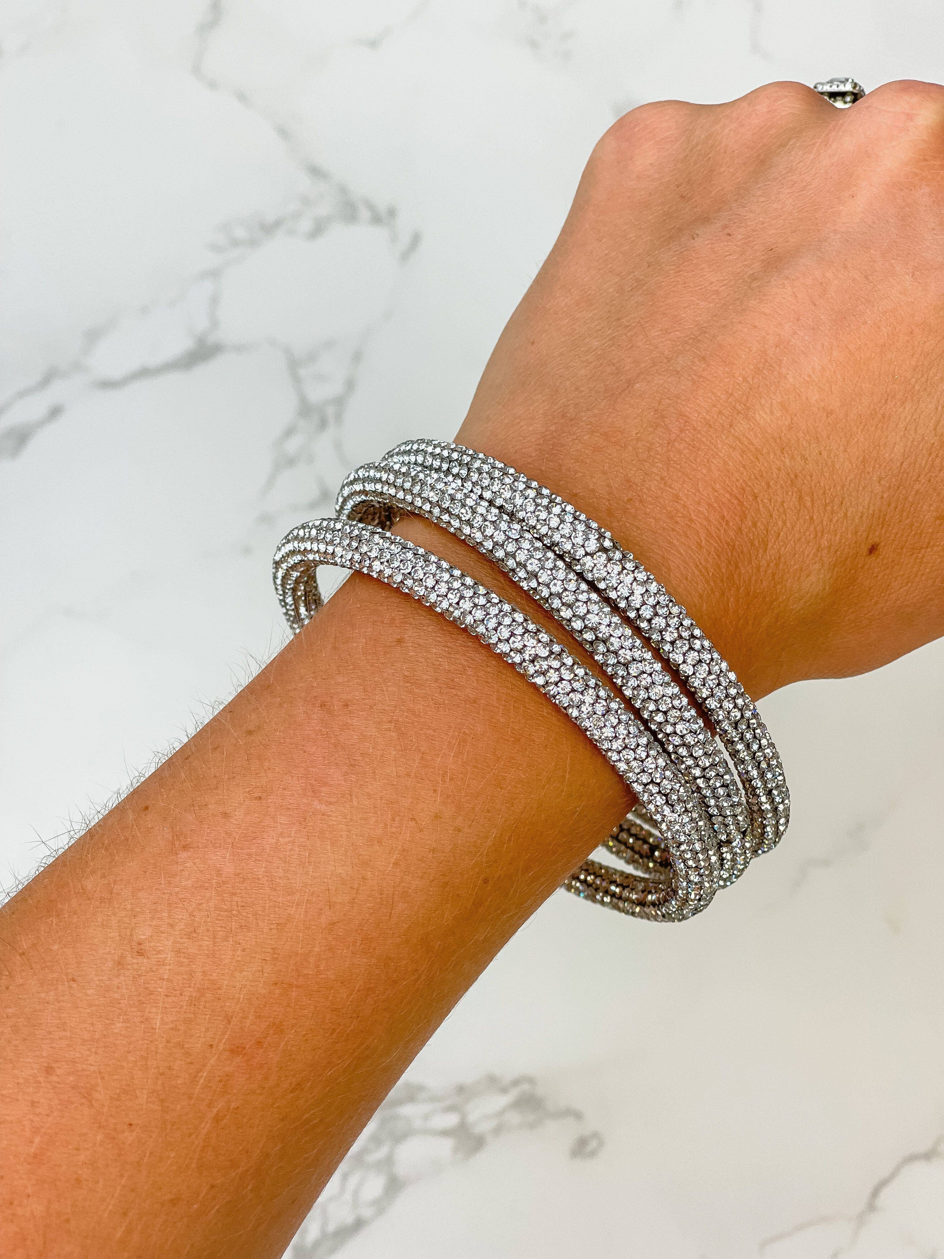 Prep Obsessed Wholesale - Vendita all'ingrosso Parure di gioielli - Set di braccialetti con strass12