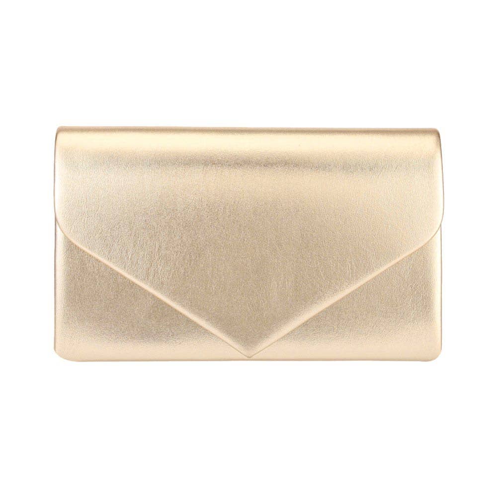 Pearl and Rox - Wholesale Clutch Bag - Women's - Metallic Envelope Evening Clutch Bag Crossbody Bag1