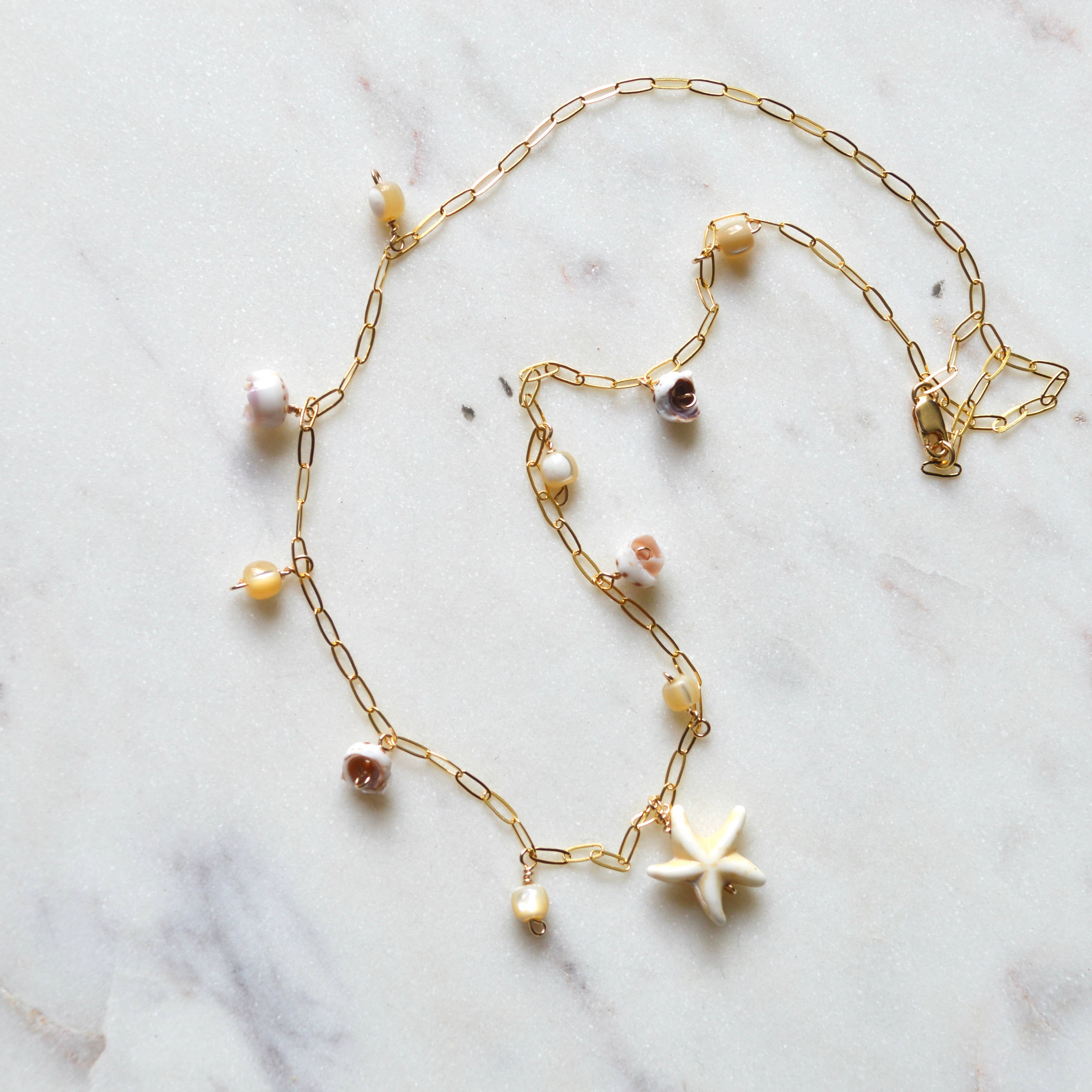 Salty But Sweet - Wholesale Pendant/Charm Necklace - Star Shell Necklace7