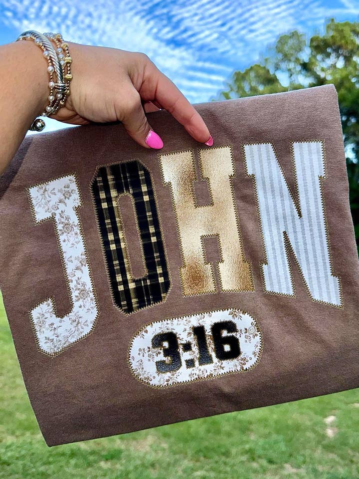 ZZ Threadz - Wholesale Screen Printed T-Shirt - Women's - John 3:16 Faith Comfort Colors Graphic Tee1