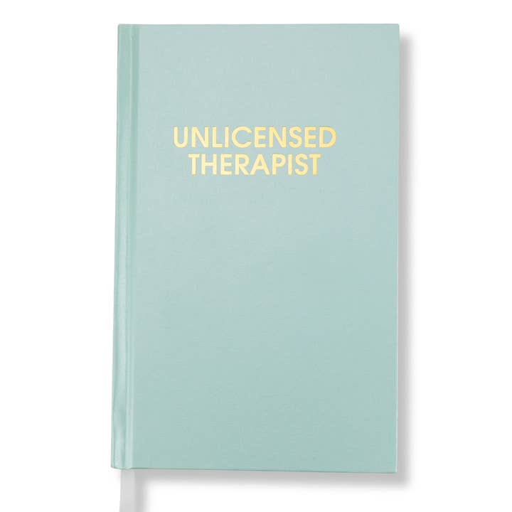 Unlicensed Therapist Hardcover Daily Journal - Hystar Aqua
for wholesale by Chez Gagné