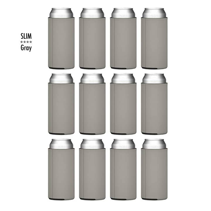 Liane Fried Studio - Wholesale Drink Huggers & Koozies - CUSTOM **SLIM** 12 oz. Koozie Can Holder ~ CHOICE OF COLORS4