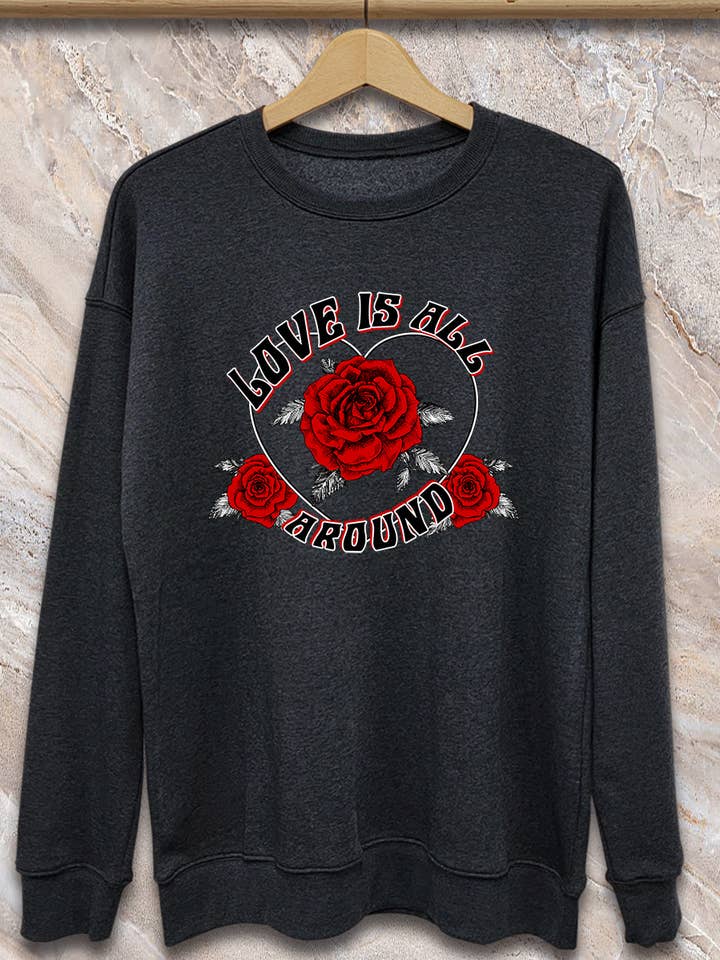 SPT-SS-215_Love is All Around - Sweatshirt for wholesale by SP Tops, Inc.